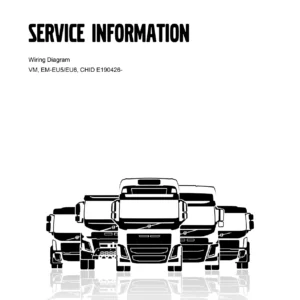 Volvo VM & EM EU5/EU6 Wiring Diagrams Service Manual - CHID E190426- PDF