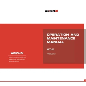 WEICHAI WD12 Series Marine Diesel Engine Operation and Maintenance Manual