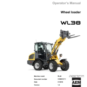 Wacker Neuson WL38 RL40 Wheel Loader Operator's Manual 2016 – PDF Download