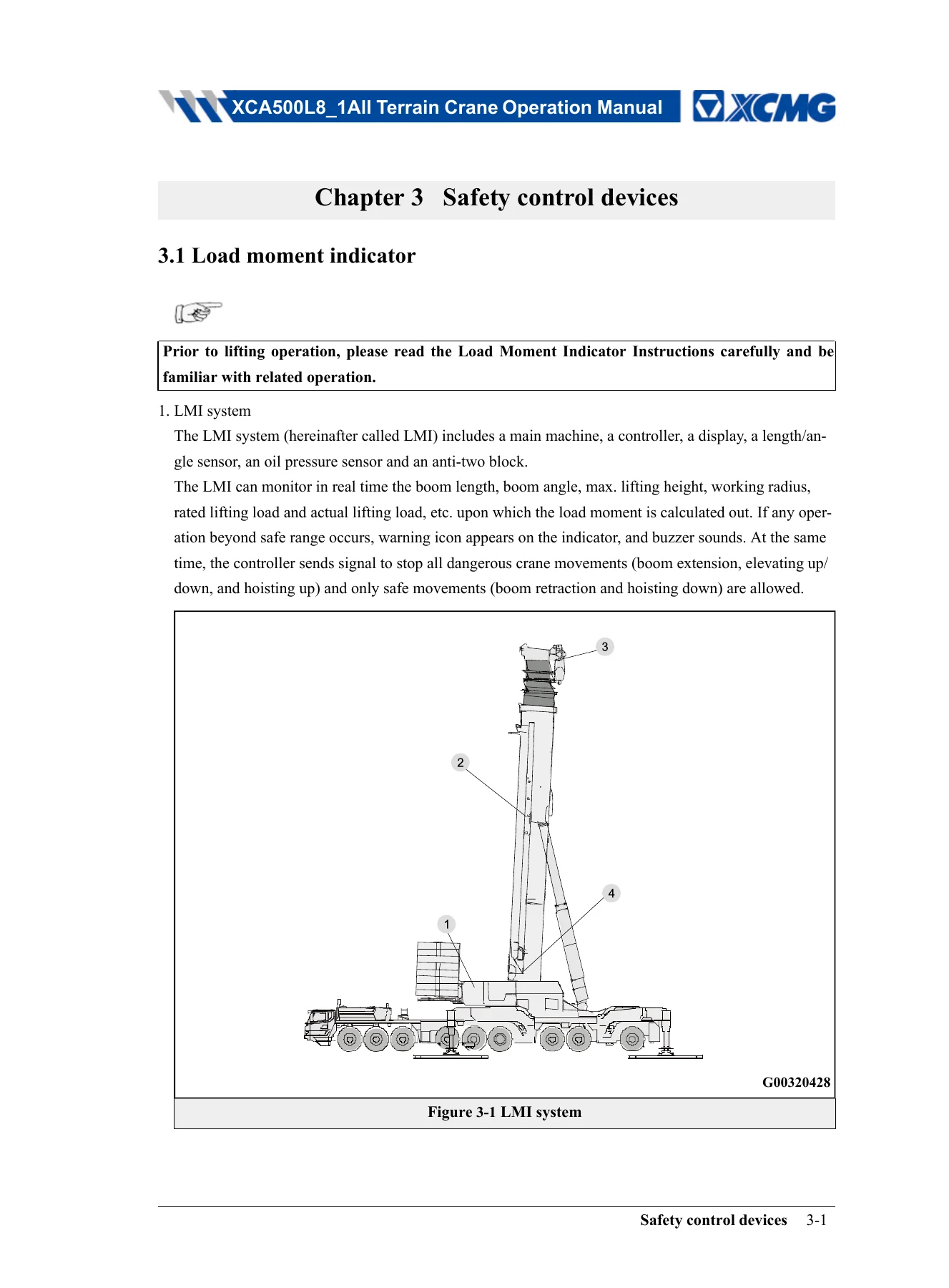 XCMG XCA500L8_1 All Terrain Crane Operation Manual 2024 - PDF Edition - Image 3