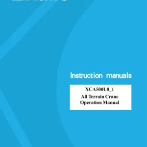 XCMG XCA500L8_1 All Terrain Crane Operation Manual 2024 - PDF Edition