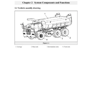 XCMG XDR80T Tri-axle Rigid Mining Truck Operation and Maintenance Manual