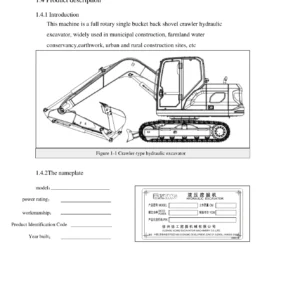 XCMG XE135GA XE155GA Excavator Operation and Maintenance Manual - PDF Workshop Guide