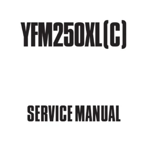 Yamaha YFM250XL Bear Tracker Service Manual 1998-2001 PDF