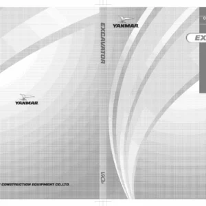 Yanmar ViO17 Excavator Operation & Maintenance Manual - ViO Series PDF Download