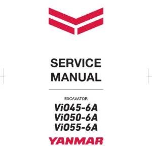 Yanmar ViO45-6A ViO50-6A ViO55-6A Excavator Service Manual - 810 Pages PDF
